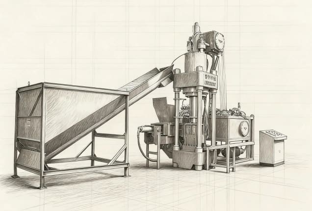 Metal Briquetting Machine